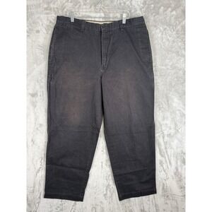 GAP Relaxed Fit Chinos Mens 38x30 Black Cotton Straight Leg Pants